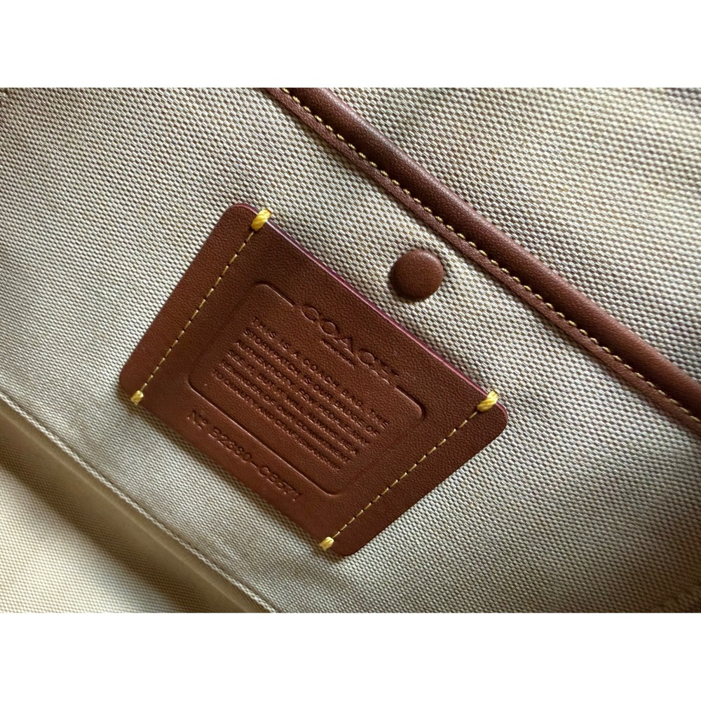 Coach Rogue 39 Saddle Colorblock Glovetanned Leather Carryall Tote 1941 - Picture 16 of 16